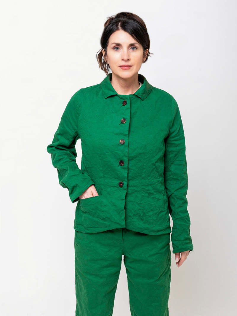 H+ Hannoh Wessel Jerry Gabardine Jacket - Grass