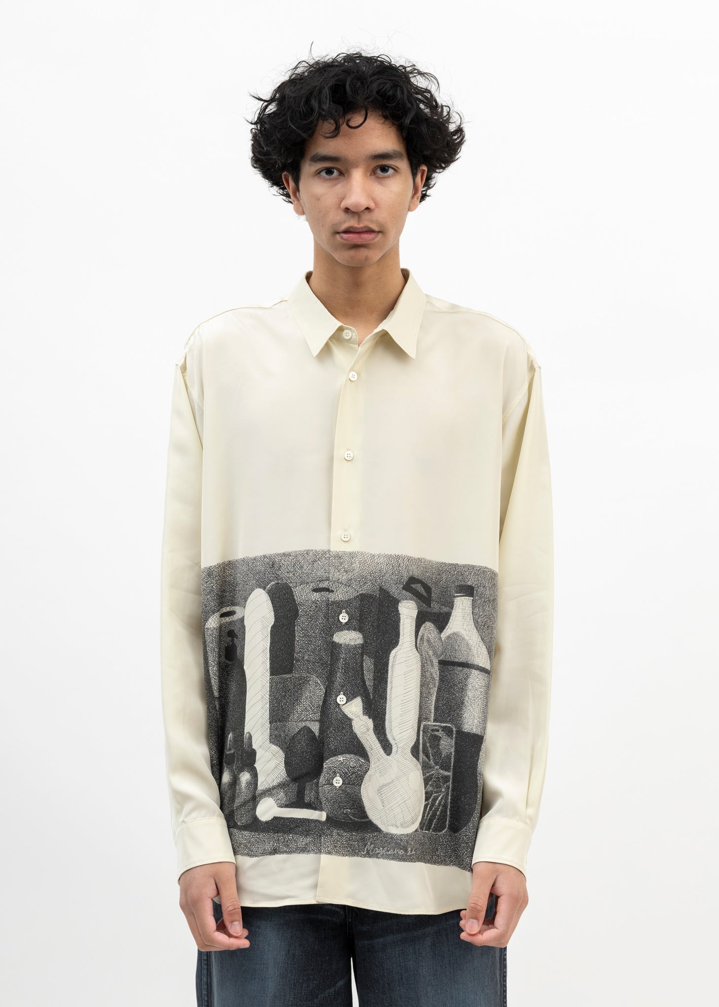 【関税込み】MAGLIANO MORANDI' SHIRT Magliano Morandi Silk Shirt - Beige | Garmentory