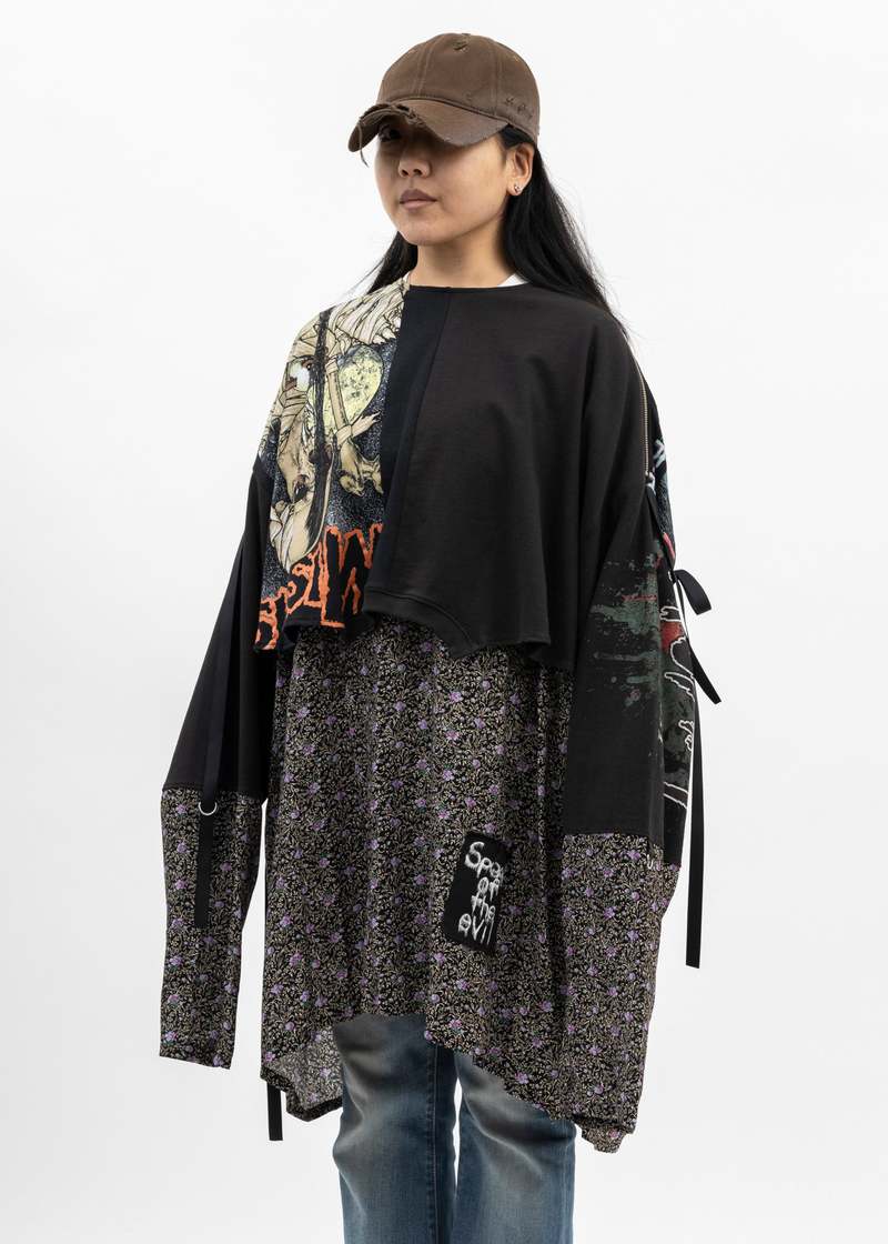 Kidill Punk Long Sleeve Shirt - Black