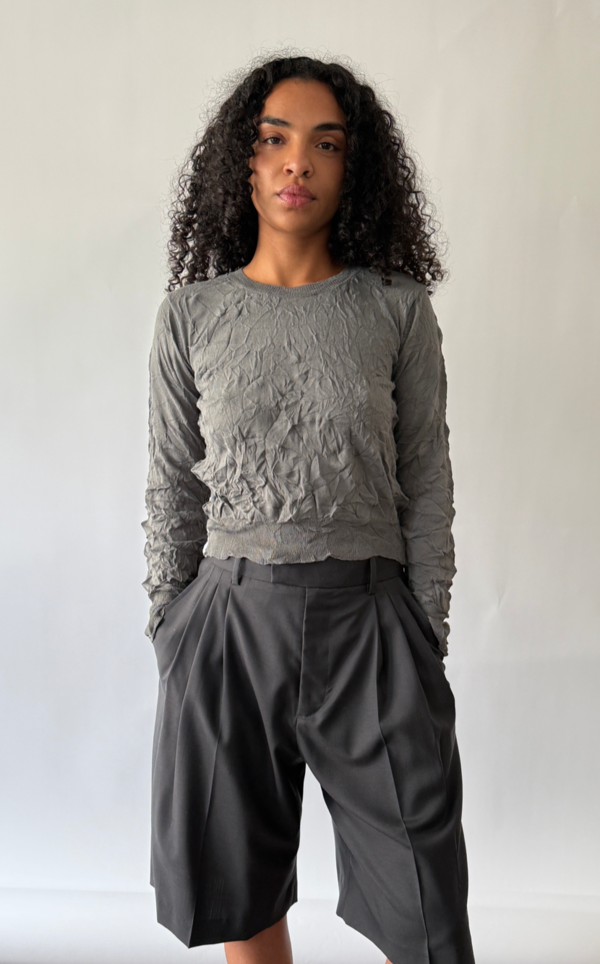 SAYAKA DAVIS NEW YORK Crinkle Pull Over - Steel