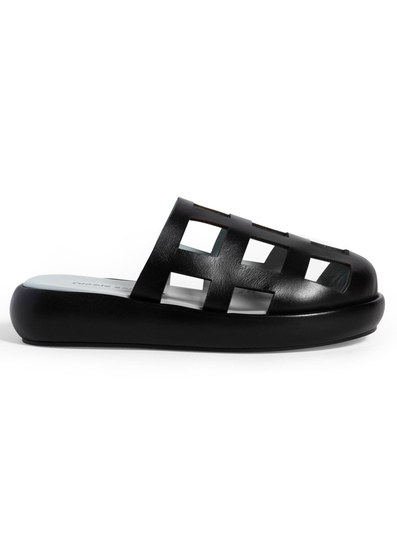 Nicole Saldana Sammy Mule - Black Boxcalf | Garmentory