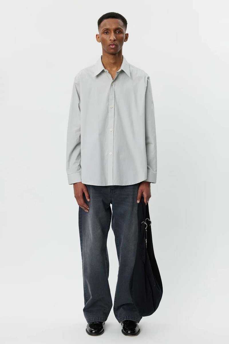 トップス mfpen EVENING SHIRT stone grey MFPEN EVENING SHIRT STONE GREY | TODAY CLOTHING