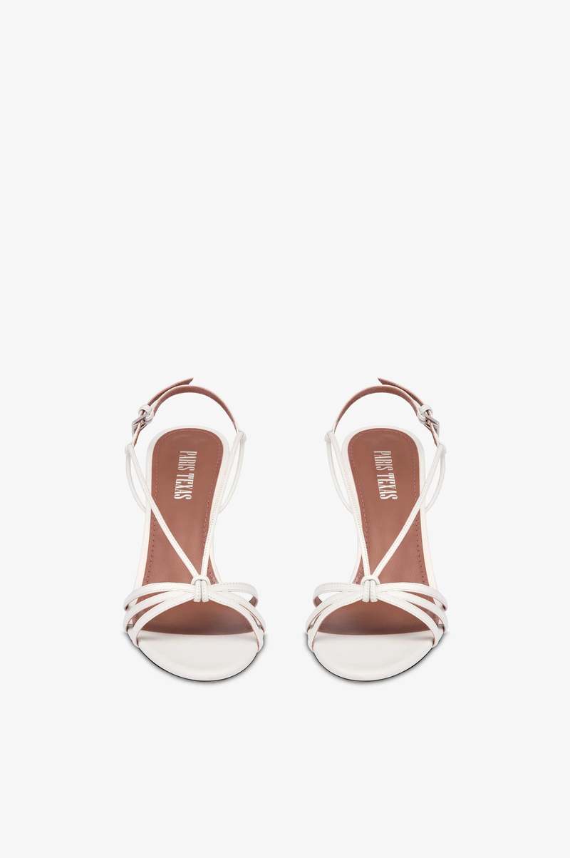 サンダル・ミュール PARIS TEXAS Women Sandals PX1233XNPP3WHITE Mules in white patent leather - Paris Texas – Paris Texas US