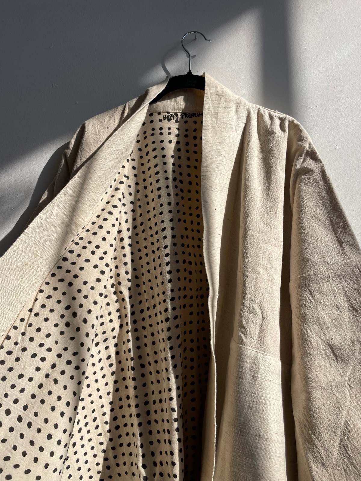 Happy French Gang Inside Dots Coat - White - Image 3 of 11