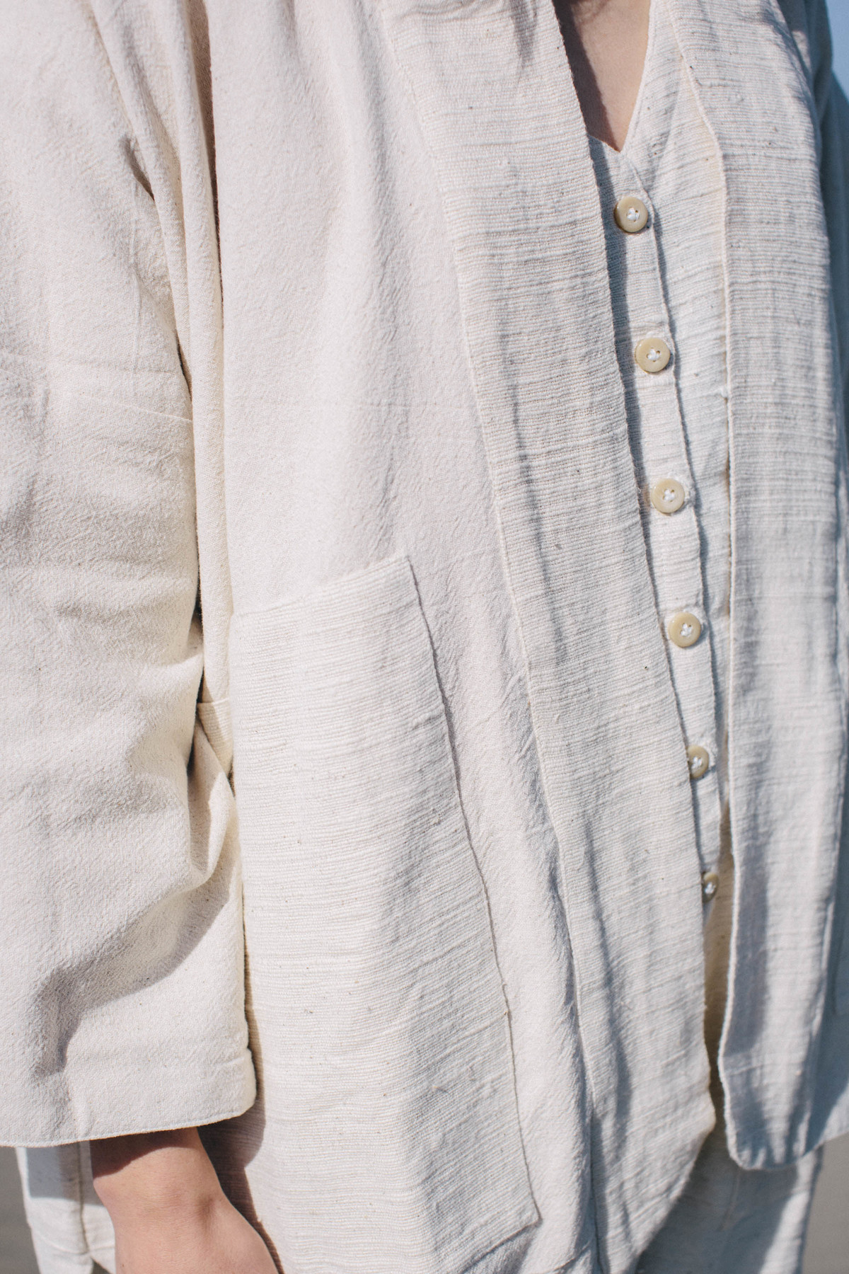 Happy French Gang Inside Dots Coat - White - Image 7 of 11