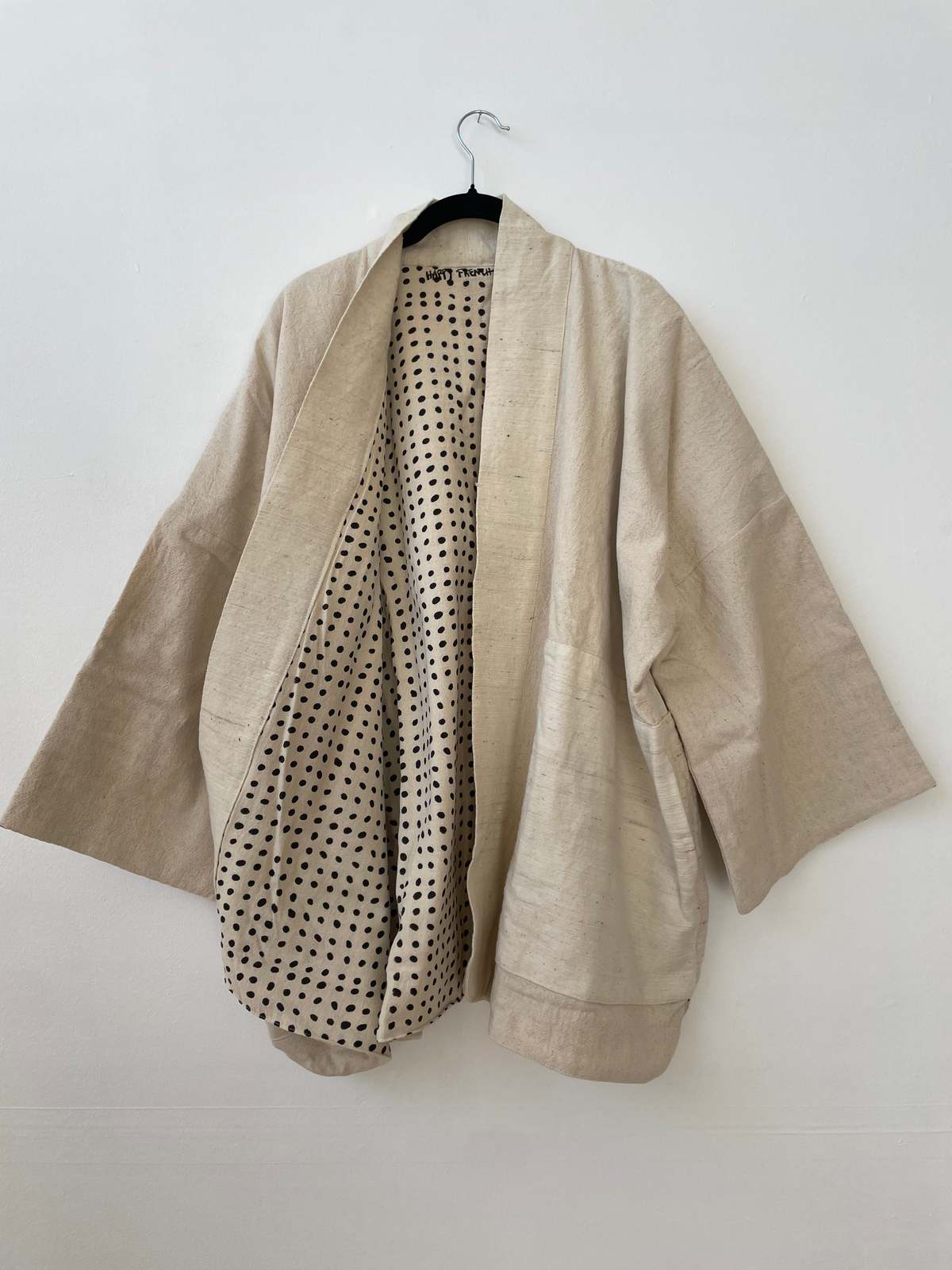 Happy French Gang Inside Dots Coat - White - Image 9 of 11