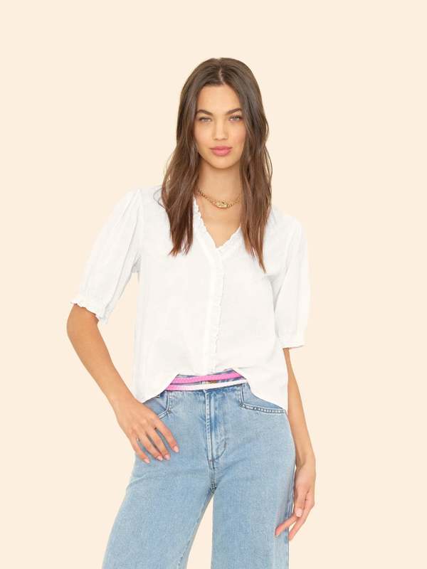 Xirena Jenna Shirt - White | Garmentory