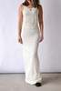 MM6 Maison Margiela Sleeveless Jersey Maxi Dress - White - Thumbnail 3