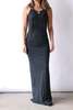 MM6 Maison Margiela Sleeveless Jersey Maxi Dress - Black - Thumbnail 1