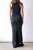 MM6 Maison Margiela Sleeveless Jersey Maxi Dress - Black - Thumbnail 2