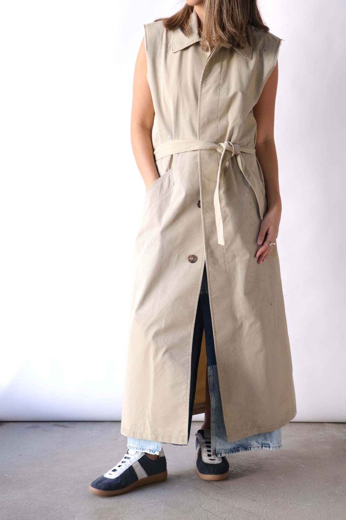 MM6 Maison Margiela Sleeveless Trench Coat - Image 1 of 5