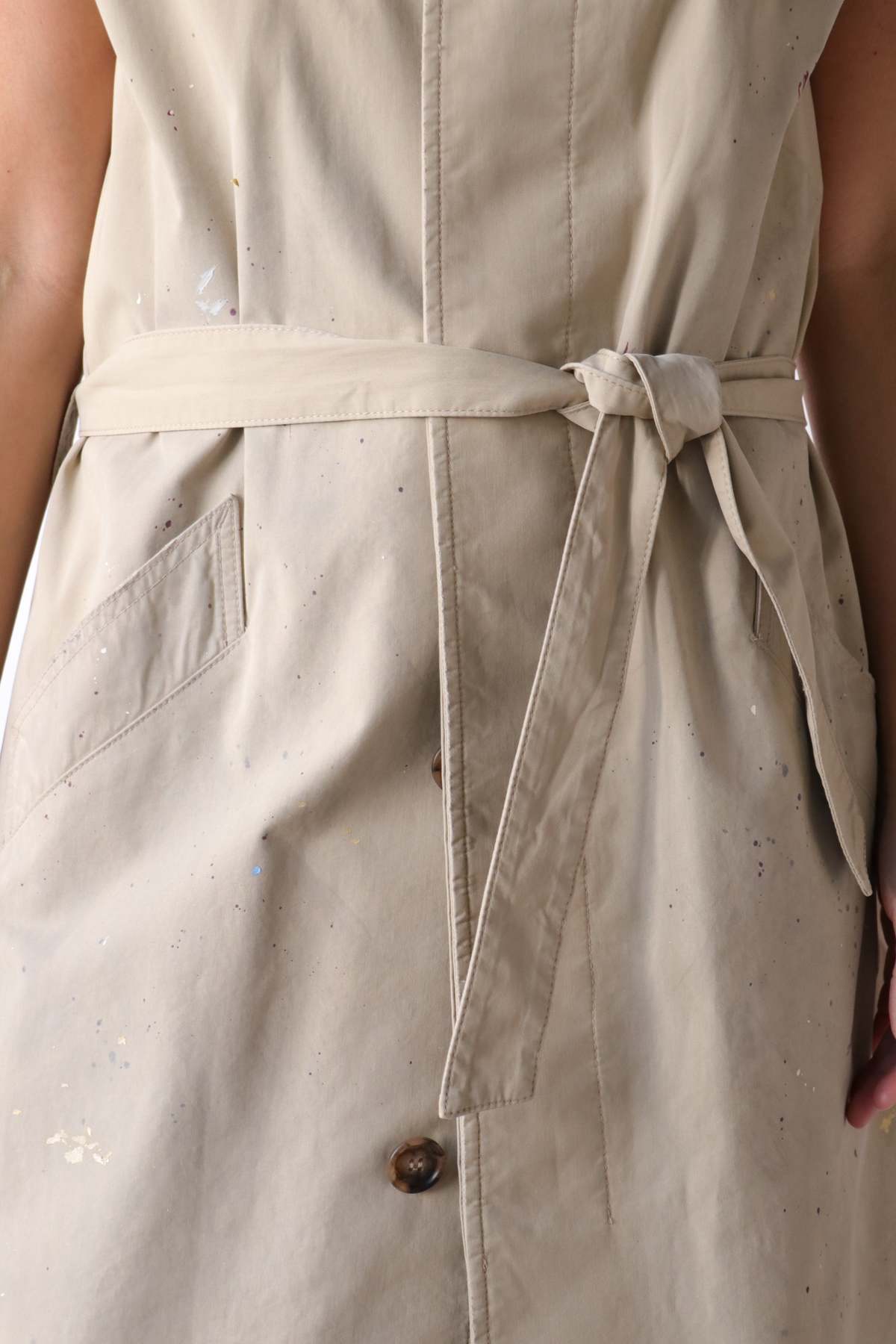 MM6 Maison Margiela Sleeveless Trench Coat - Image 3 of 5