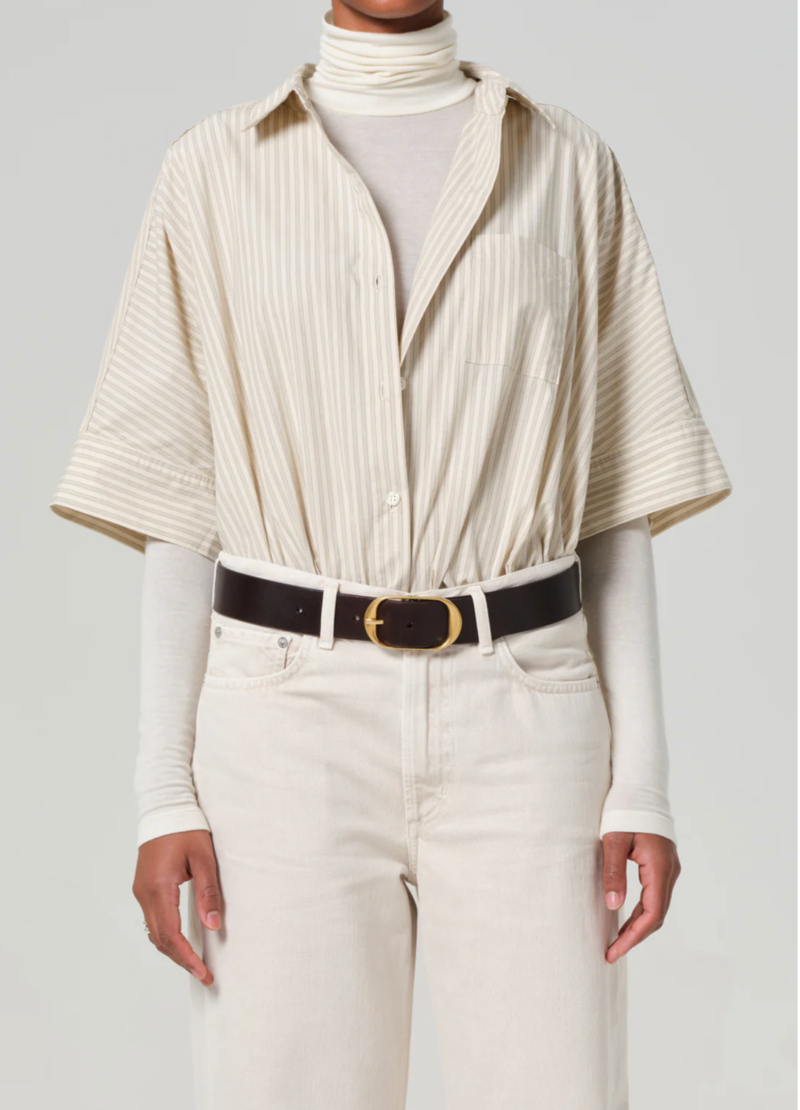 Citizens of Humanity Claire Origami Shirt - Ciro Stripe Citizens of Humanity Claire Origami Shirt - Ciro Stripe