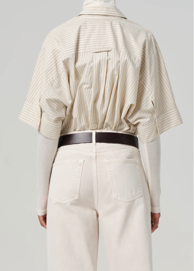 Citizens of Humanity Claire Origami Shirt - Ciro Stripe Citizens of Humanity Claire Origami Shirt - Ciro Stripe