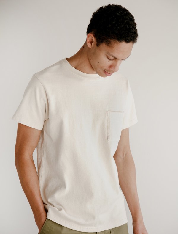 Paa Mens SS Pocket Tee - Ecru