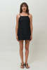 Hakea Carmen Structured Mini Dress - Black - Thumbnail 1