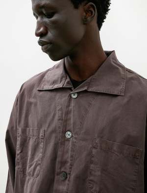 Our Legacy Funnel Shirt - Charcoal Bordeaux Dense Poplin | Garmentory Our Legacy Funnel Shirt - Charcoal Bordeaux Dense Poplin | Garmentory