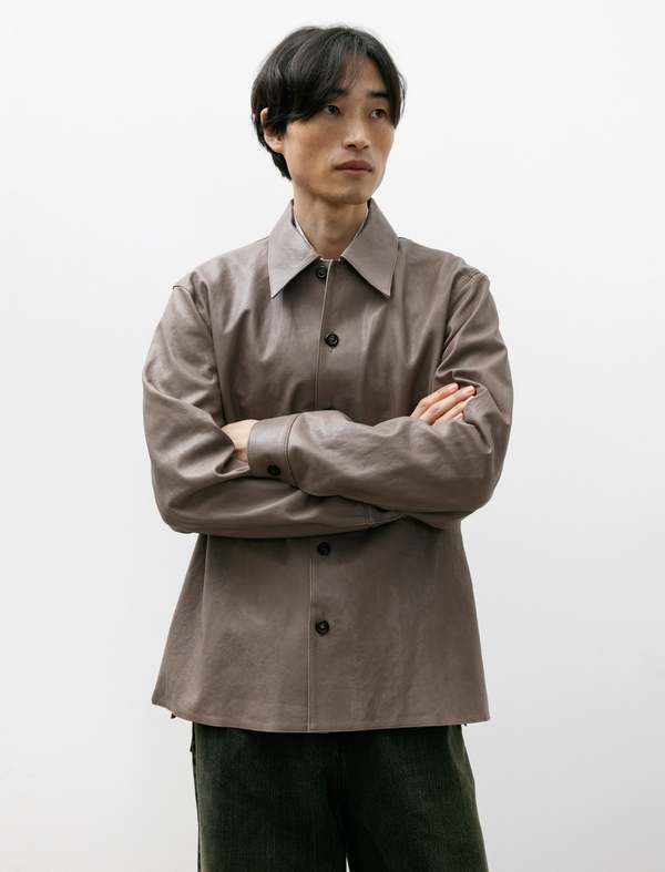 Our Legacy Welding Shirt - 70s Grey Velvet Lamb Skin