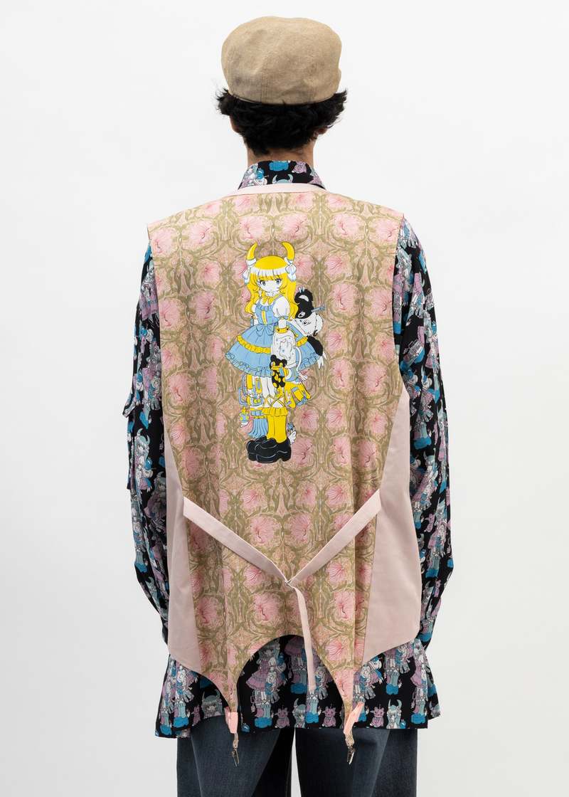 Kidill Garter Gilet Lolita Girl Vest - Pink