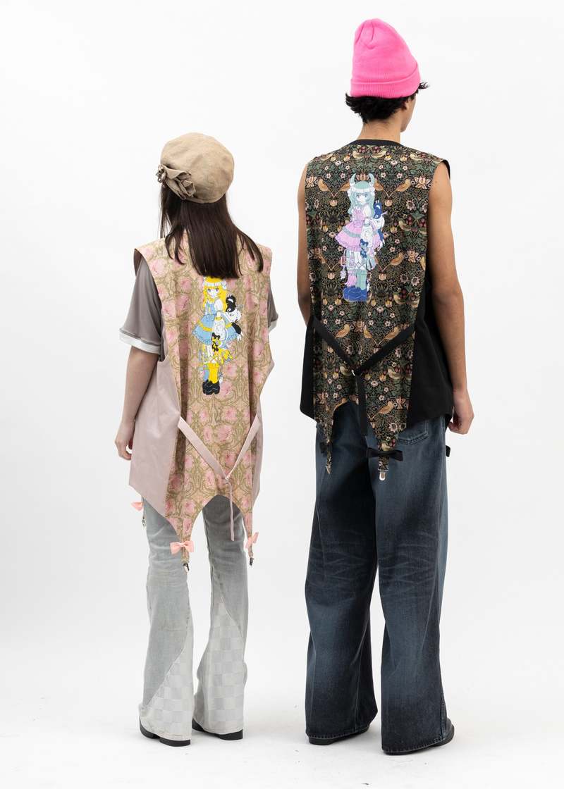 Kidill Garter Gilet Lolita Girl Vest - Pink