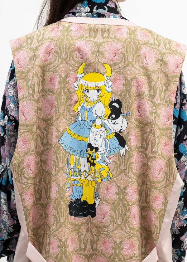 Kidill Garter Gilet Lolita Girl Vest - Pink Kidill Garter Gilet Lolita Girl Vest - Pink