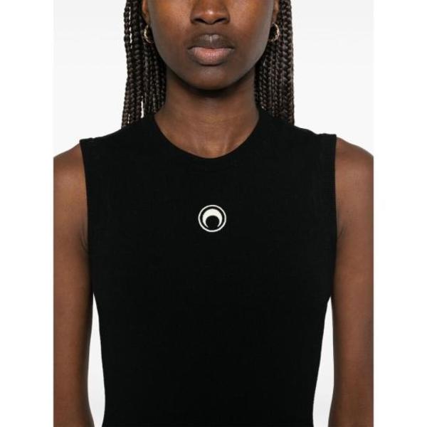 ワンピース MARINE SERRE Women Mid Skirts 25PWDR328ACKNI0511 BK99 Black MARINE SERRE: Dress woman - Black | Marine Serre dress