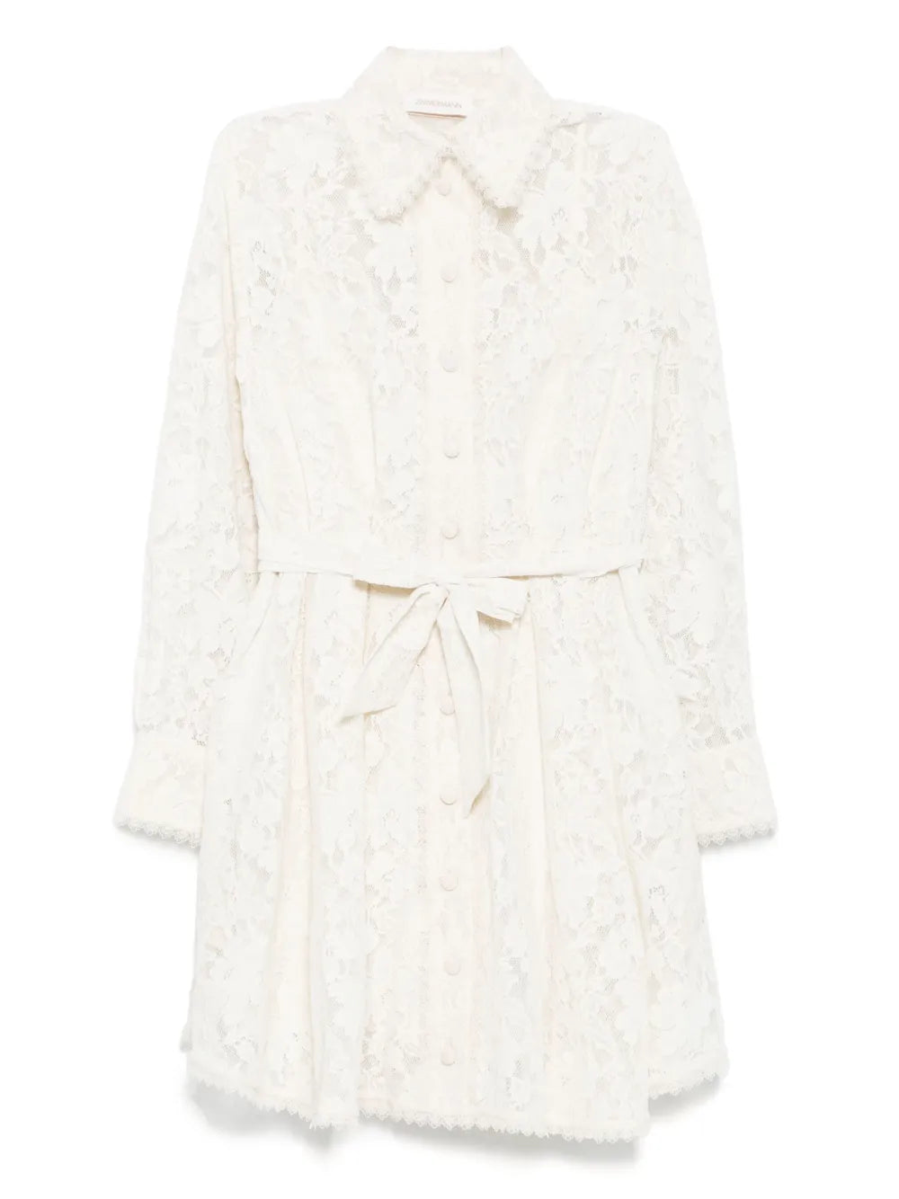 Zimmermann Dawning Tuck Mini Dress - Cream | Garmentory