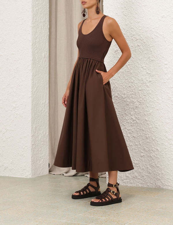 brown racer dress Sicily Boot - Burnished Leather