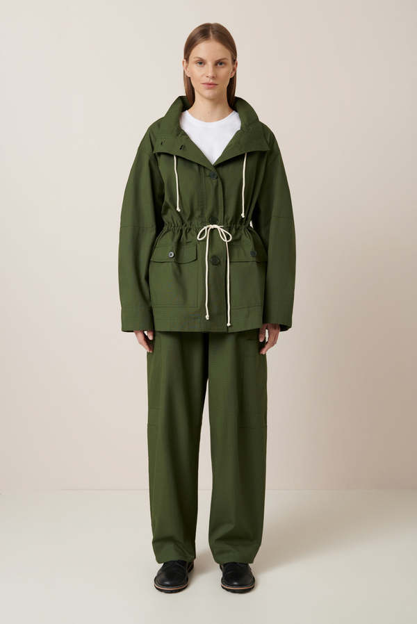 ジャケット・アウター KOOI 20AW NO BAG NEED COAT Kowtow Echo Jacket - Forest | Garmentory