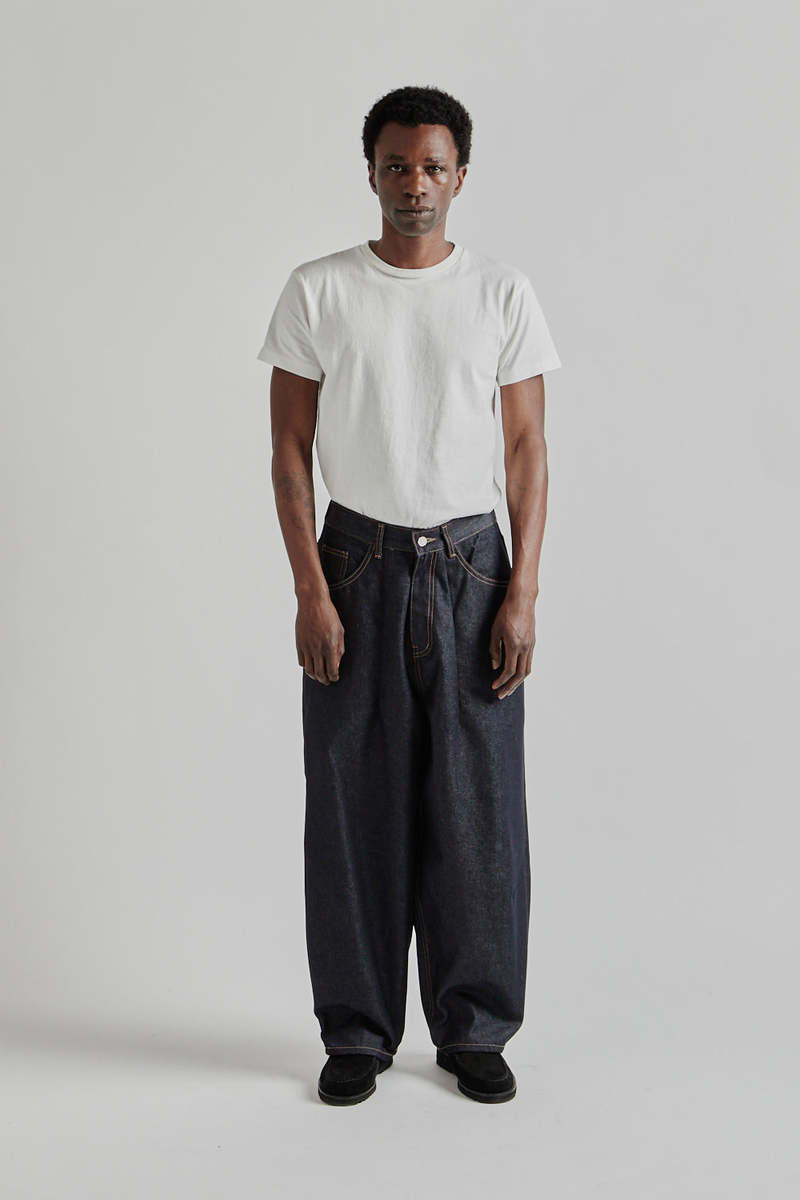 ESTUDIO NIKSEN Raw Denim Balloon Jeans - Indigo Raw Denim