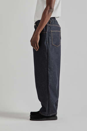 ESTUDIO NIKSEN Raw Denim Balloon Jeans - Indigo Raw Denim | Garmentory