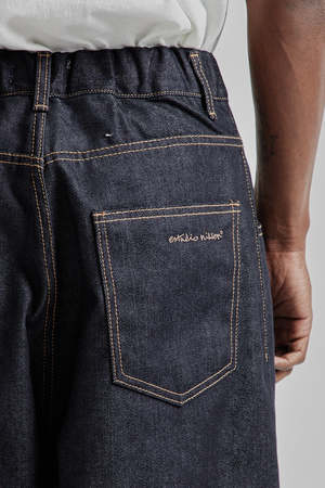 ESTUDIO NIKSEN Raw Denim Balloon Jeans - Indigo Raw Denim | Garmentory