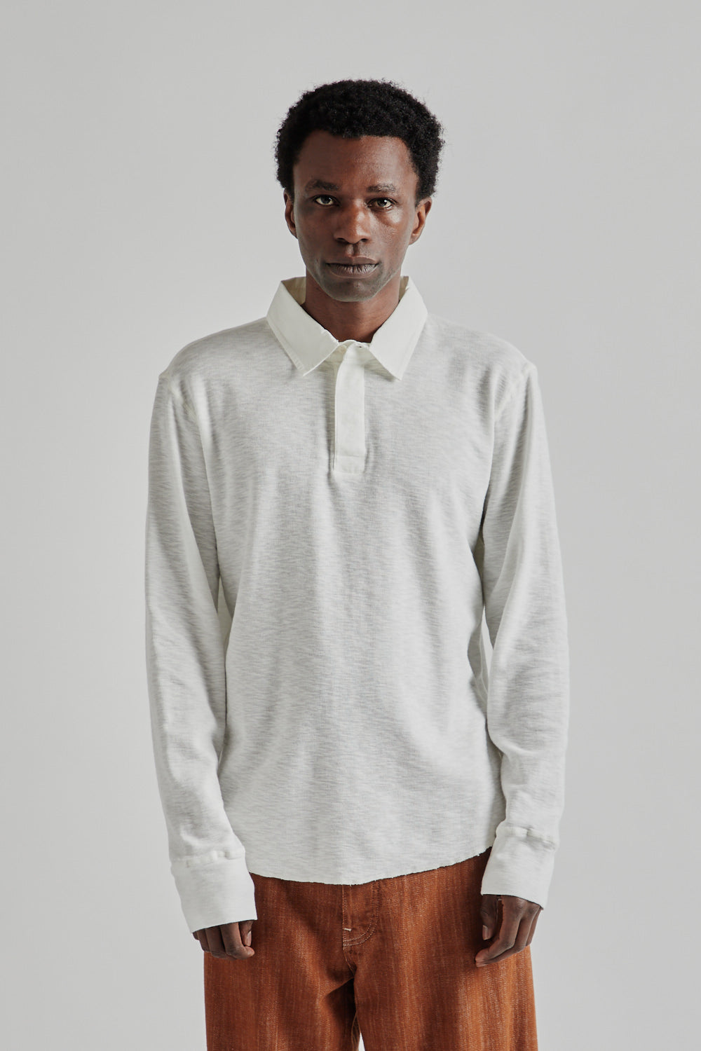 kashiko 25fw Waffle Rugby Teeトップス シズニルック Sunflower Rugby Waffle Tee - White | Garmentory