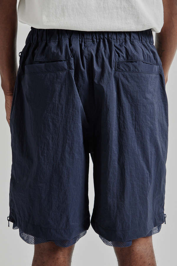 is-ness Technical Ventilation Shorts - Navy | Garmentory