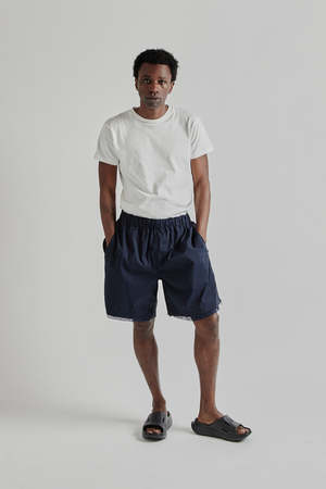 is-ness Technical Ventilation Shorts - Navy | Garmentory