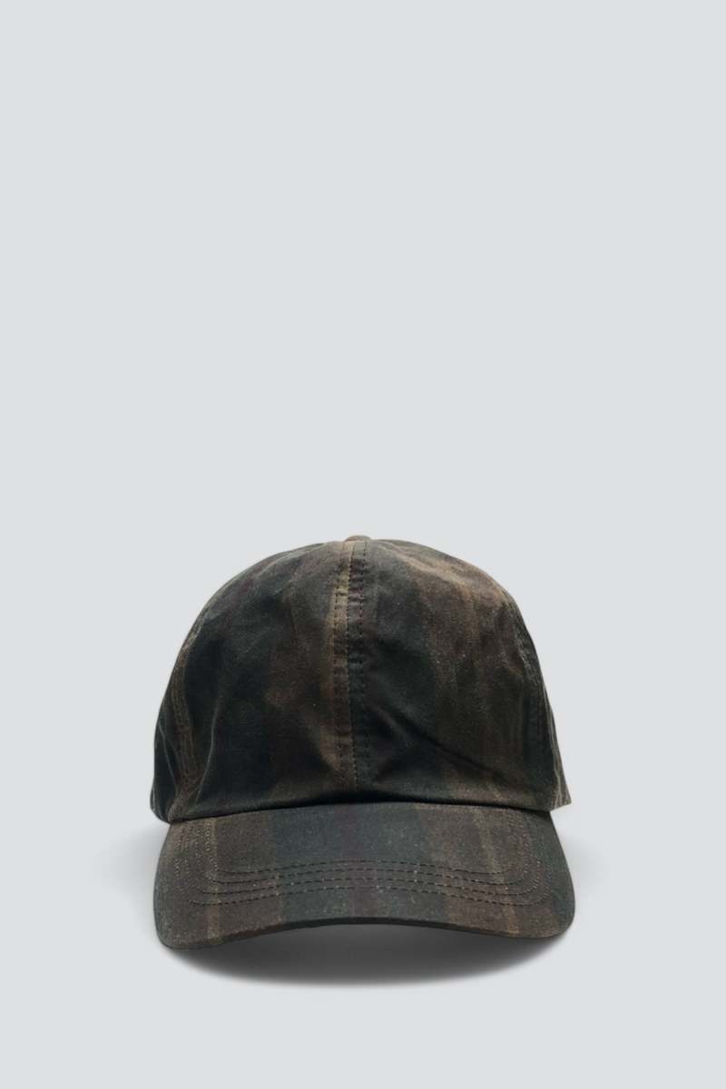 Assembly Brown Tartan Waxed Baseball Cap Assembly Brown Tartan Waxed Baseball Cap