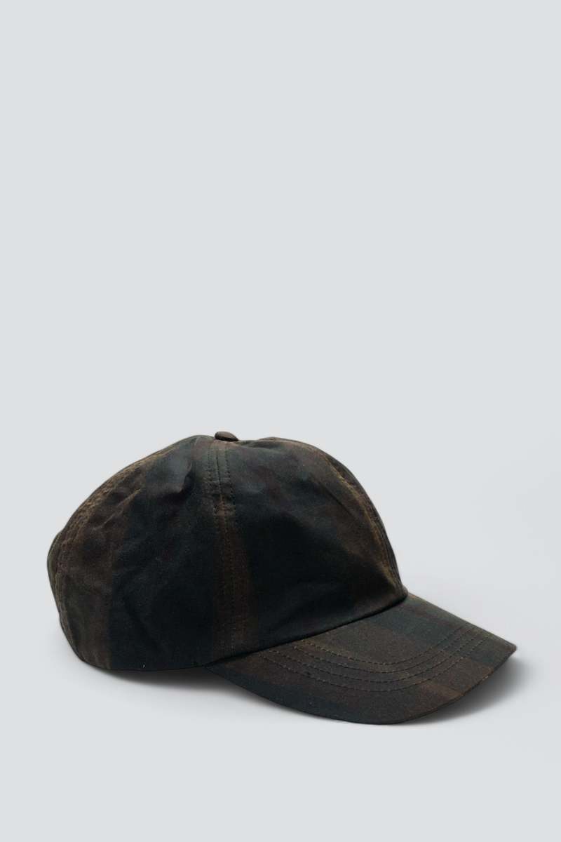Assembly Brown Tartan Waxed Baseball Cap Assembly Brown Tartan Waxed Baseball Cap
