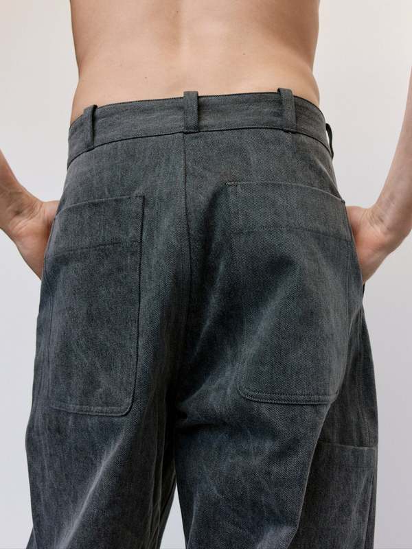 MAN-TLE R18J6 Sumi Organic Denim Jebok Pants | Garmentory