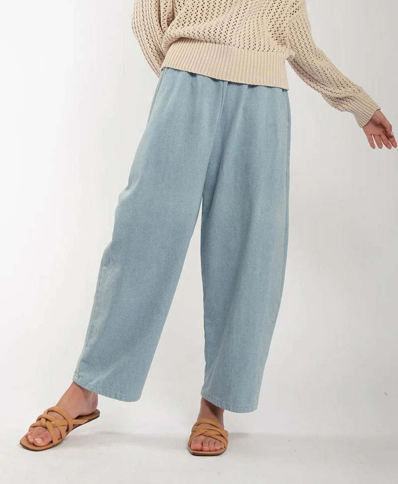 Micaela Greg Barrel Pant - Sky Micaela Greg Barrel Pant - Sky