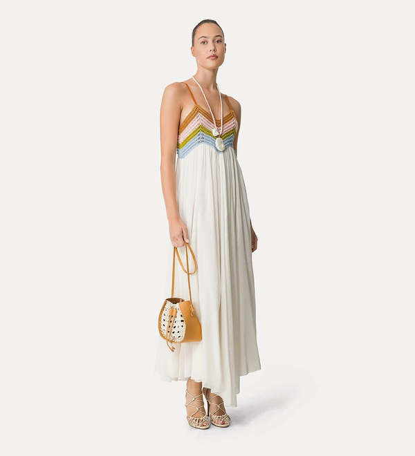 Forte Forte Dress with Crochet Bodice | Garmentory