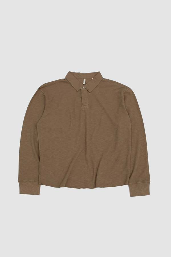 Sunflower Rugby Waffle LS Tee - Khaki | Garmentory