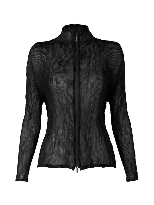 Issey Miyake Chiffon Twist Top - Black | Garmentory