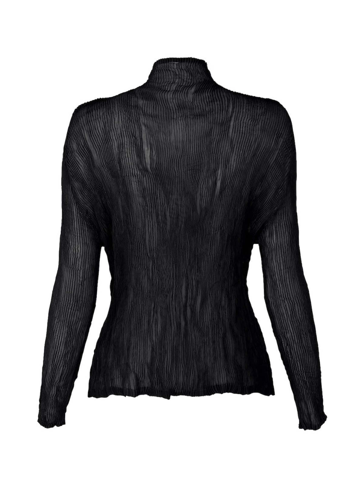 Issey Miyake Chiffon Twist Top - Black | Garmentory