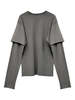 SAN263-1 Dyed Long Sleeve - Earth Gray - Thumbnail 2