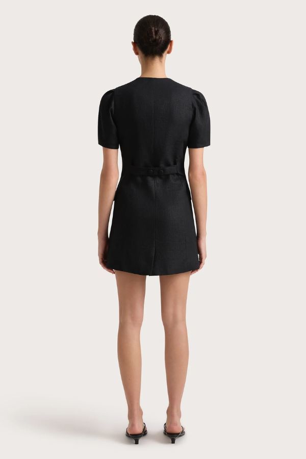 faithfull the brand black mini dress Kelly Mini Dress Black
