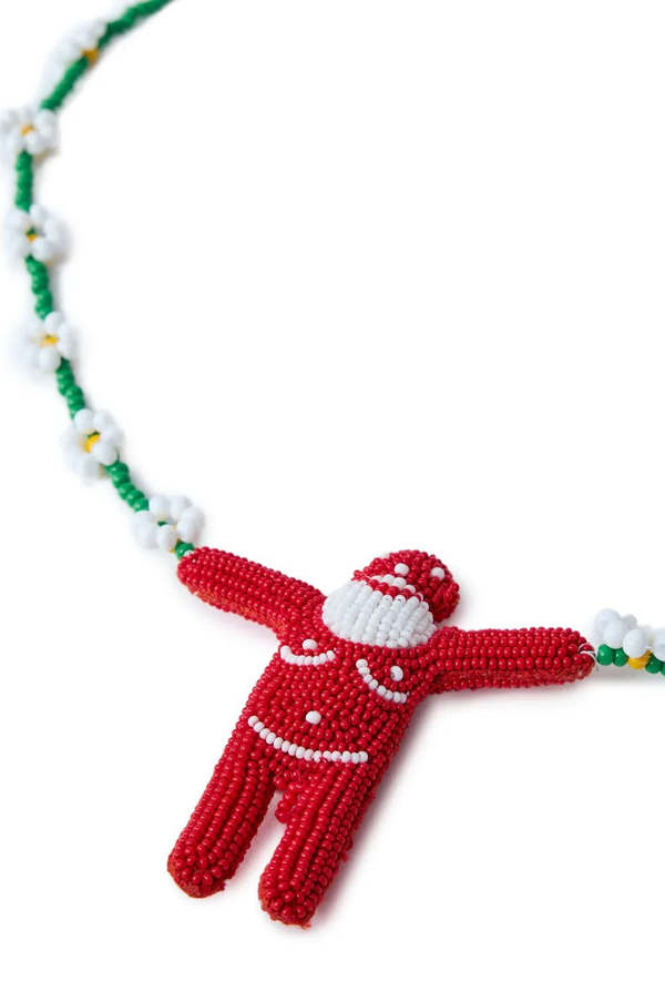 Walter Van Beirendonck Daisy Necklace - White | Garmentory