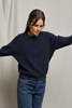 Perfect White Tee Ziggy Inside Out Sweatshirt - Navy Blue - Thumbnail 1