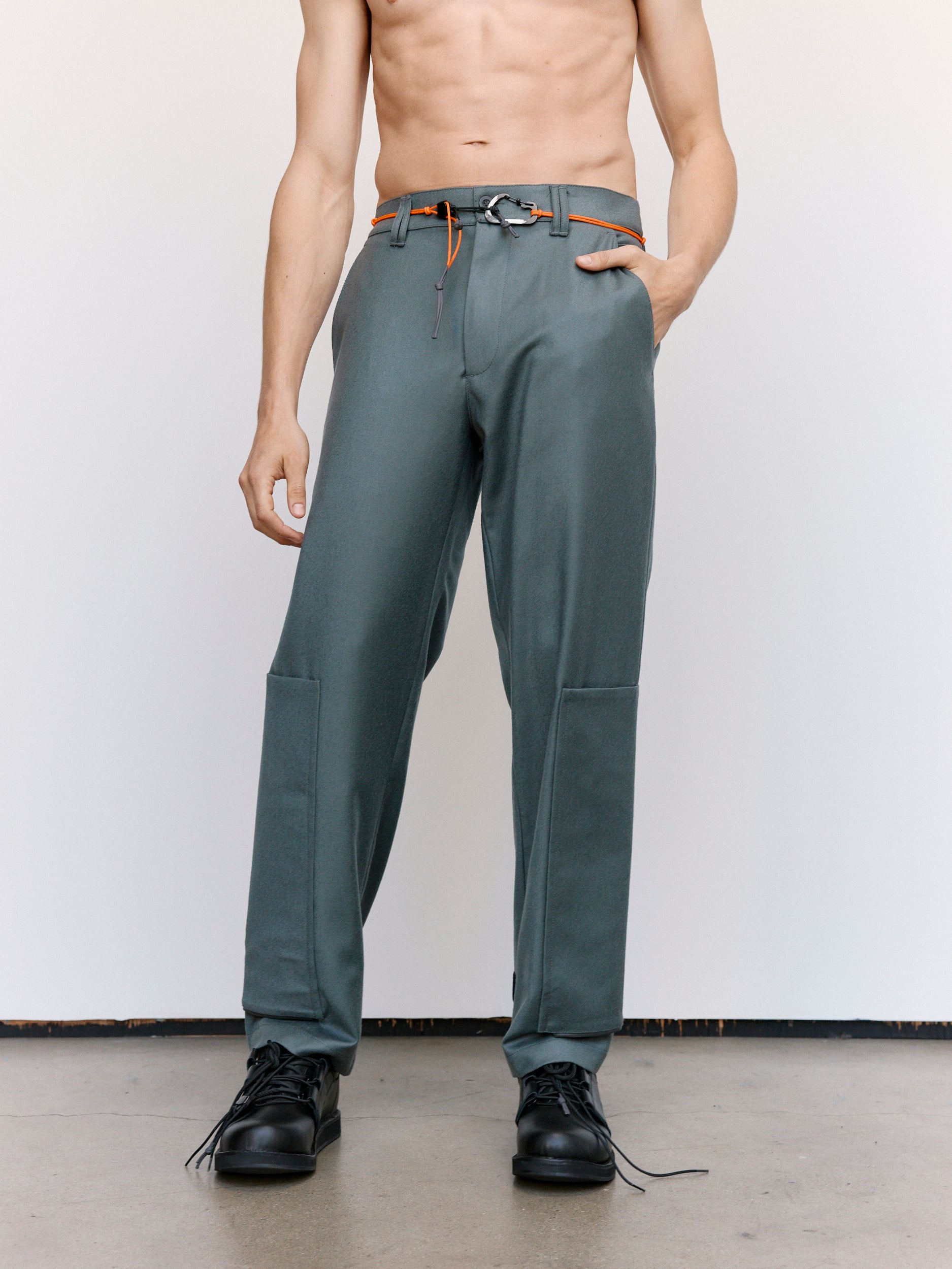 GR10K Flannel Shank Pants - Grey | Garmentory