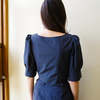 CARO EDITIONS Laura Blouse - Navy - Thumbnail 3