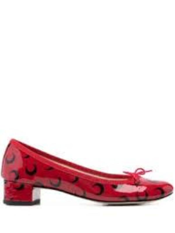 MARINE SERRE Flat Shoes - Dark Red